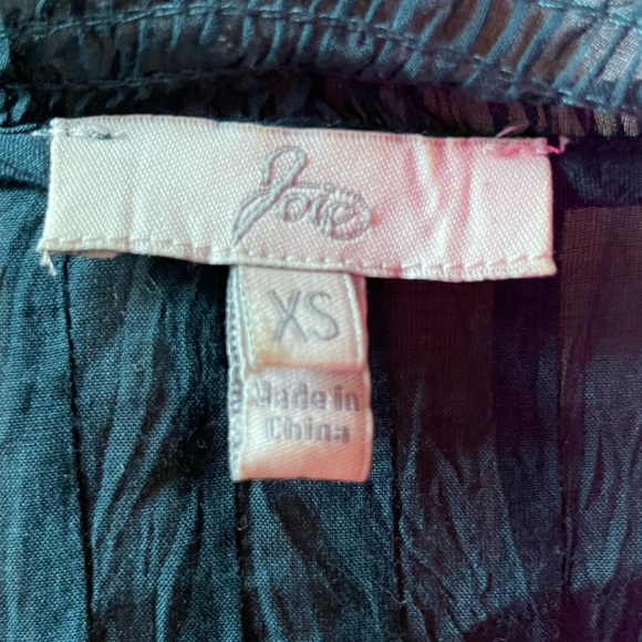 Joie Lightweight Silk Cotton Button Down Blouse Smocked Peasant Top | A76 - Picture 2 of 7